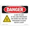Signmission OSHA Danger Sign, X-Ray In Use If You Are Pregnant, 10in X 7in Decal, 7" W, 10" L, Landscape OS-DS-D-710-L-2518 - alternate 1